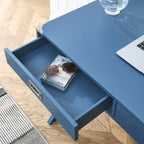 Bureau informatique avec rangement, bureau en bois massif avec tiroirs, table d'étude moderne pour bureau à domicile, petit bureau d'écriture