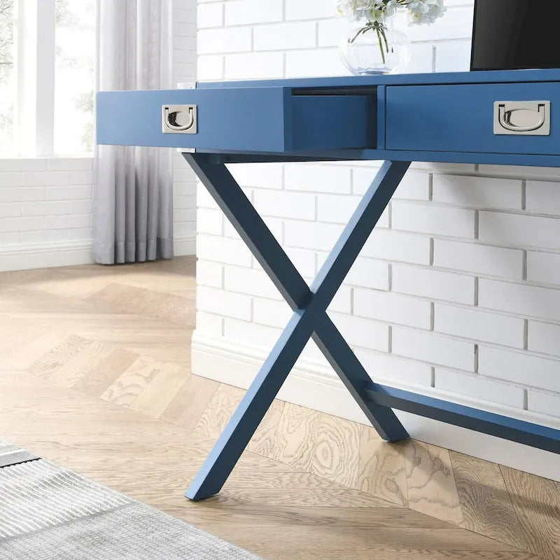 Bureau informatique avec rangement, bureau en bois massif avec tiroirs, table d'étude moderne pour bureau à domicile, petit bureau d'écriture