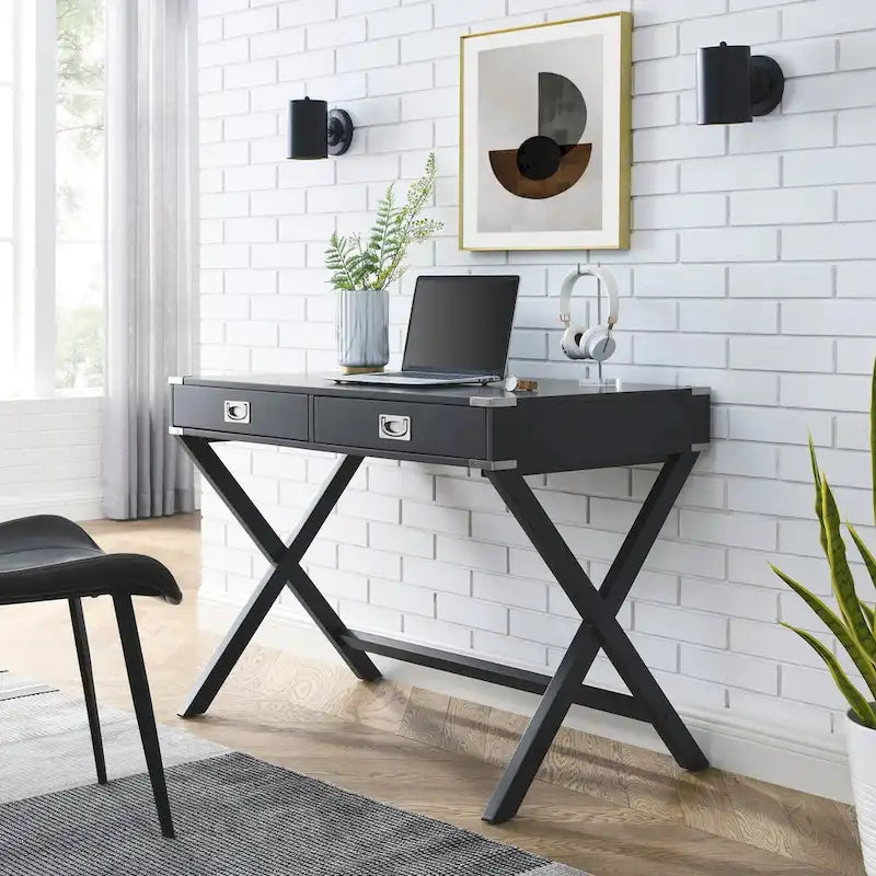 Bureau informatique avec rangement, bureau en bois massif avec tiroirs, table d'étude moderne pour bureau à domicile, petit bureau d'écriture