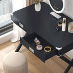 Bureau informatique avec rangement, bureau en bois massif avec tiroirs, table d'étude moderne pour bureau à domicile, petit bureau d'écriture