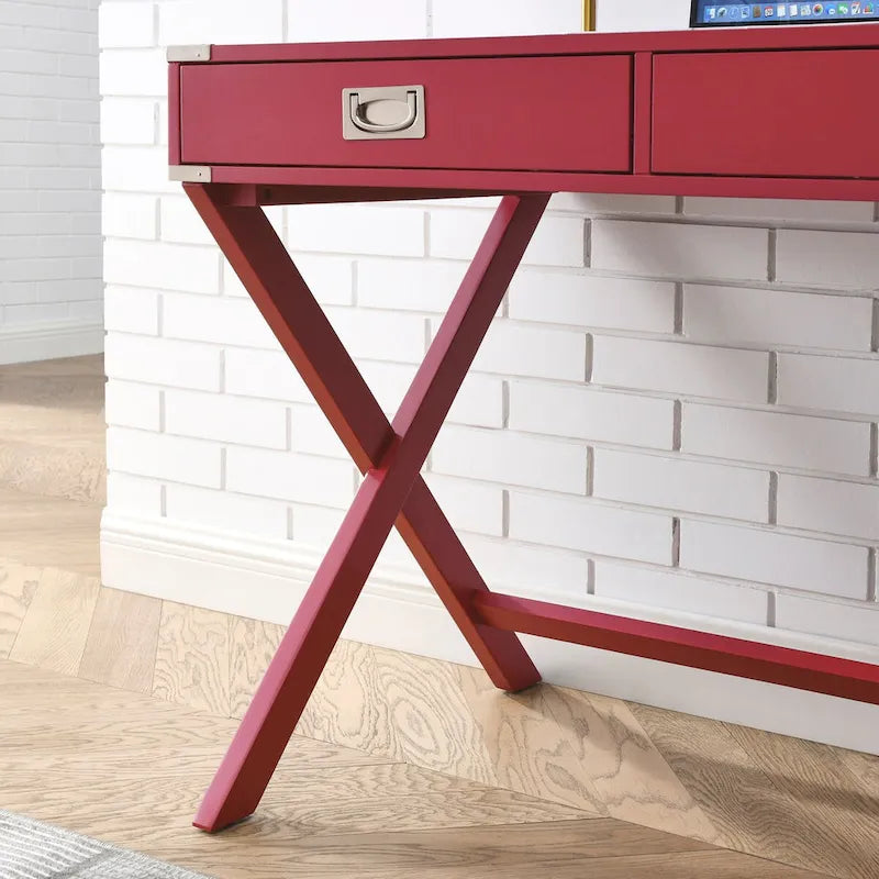 Bureau informatique avec rangement, bureau en bois massif avec tiroirs, table d'étude moderne pour bureau à domicile, petit bureau d'écriture