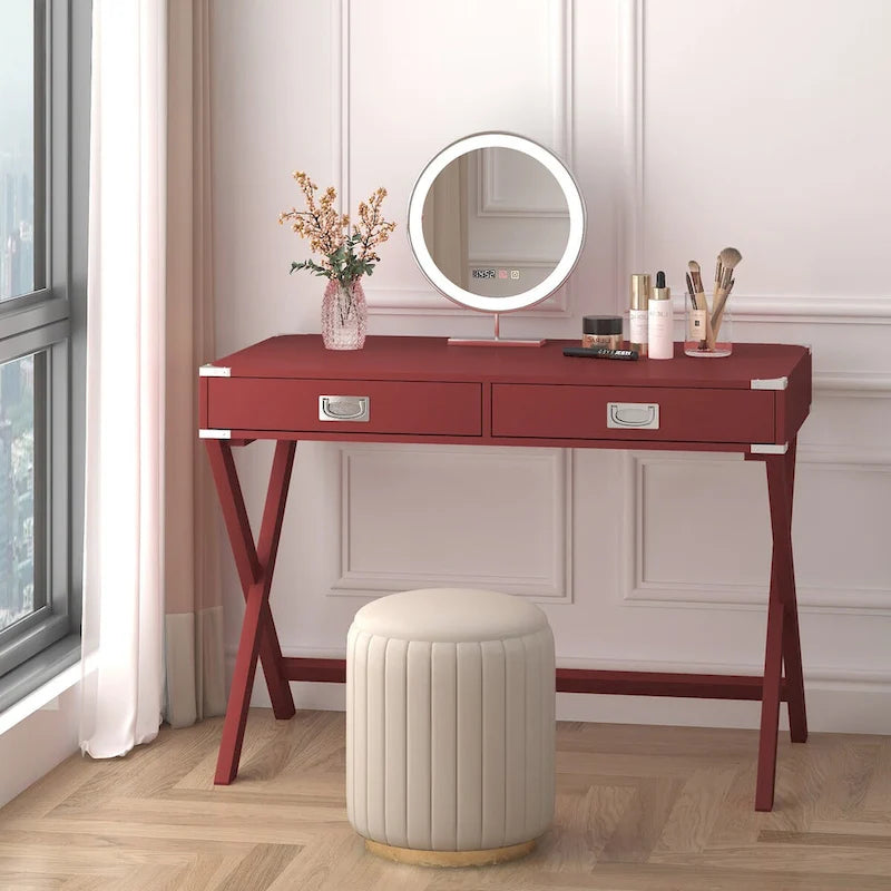 Bureau informatique avec rangement, bureau en bois massif avec tiroirs, table d'étude moderne pour bureau à domicile, petit bureau d'écriture