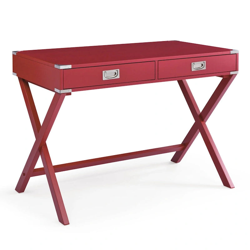 Bureau informatique avec rangement, bureau en bois massif avec tiroirs, table d'étude moderne pour bureau à domicile, petit bureau d'écriture