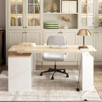 Bureau de télétravail ergonomique réglable en hauteur avec rangement