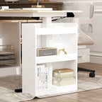 Bureau de télétravail ergonomique réglable en hauteur avec rangement