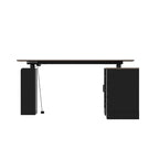 Bureau de télétravail ergonomique réglable en hauteur avec rangement