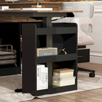 Bureau de télétravail ergonomique réglable en hauteur avec rangement