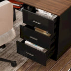 Bureau de télétravail ergonomique réglable en hauteur avec rangement