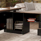 Bureau de télétravail ergonomique réglable en hauteur avec rangement