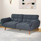 Canapé convertible futon avec oreillers, causeuse pliable pour salon