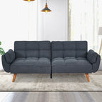Canapé convertible futon avec oreillers, causeuse pliable pour salon