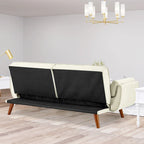 Canapé convertible futon avec oreillers, causeuse pliable pour salon