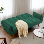 Canapé convertible futon avec oreillers, causeuse pliable pour salon