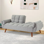 Canapé convertible futon avec oreillers, causeuse pliable pour salon