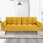 Canapé convertible futon avec oreillers, causeuse pliable pour salon