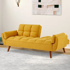 Canapé convertible futon avec oreillers, causeuse pliable pour salon