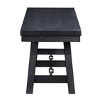 Banc de salle à manger tréteau noir