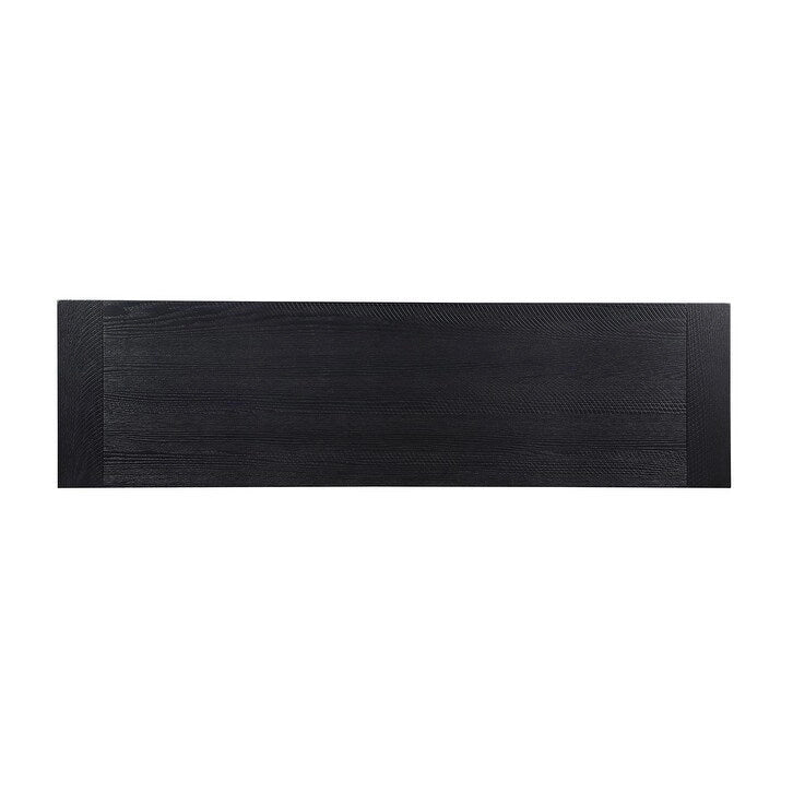 Banc de salle à manger tréteau noir