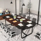 Table de conférence ovale 6 pieds Tables de réunion incurvées pour bureau