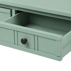 Console de style traditionnel avec deux tiroirs et une étagère inférieure
