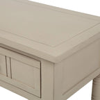 Console de style traditionnel avec deux tiroirs et une étagère inférieure